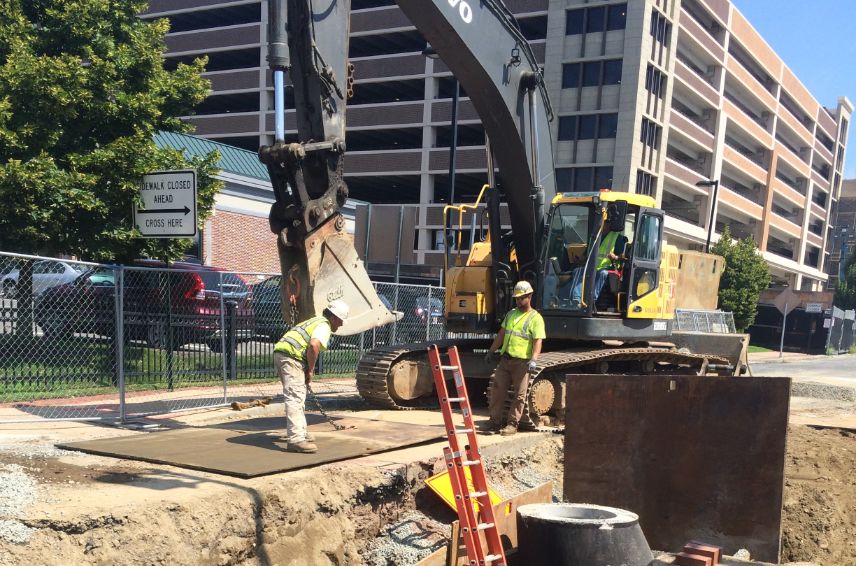 sidewalk construction