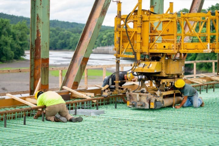 construction crew working