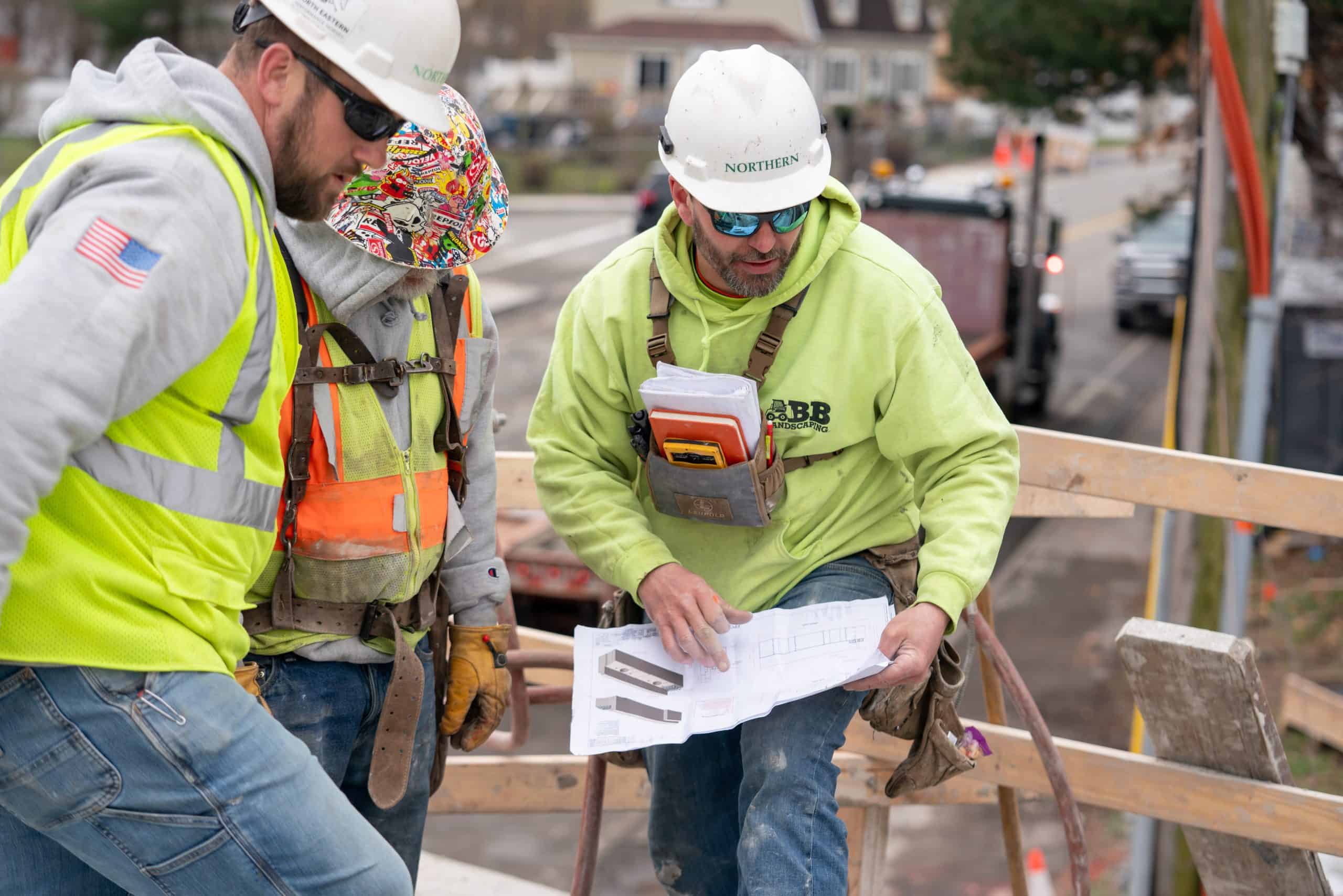 northern construction workers on randolph project